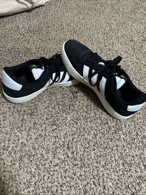 adidas Black and White Low-Top Sneakers. Great condition.